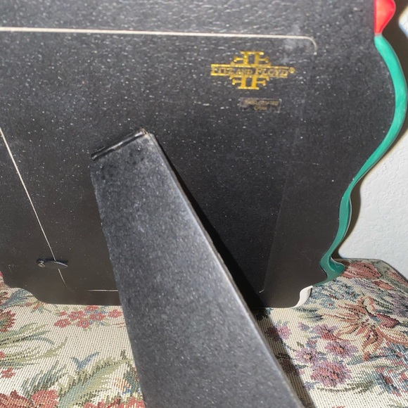 Vintage Fitz and Floyd Christmas Snowman Holiday Retired 5x7 Picture Frame - Picture 9 of 10